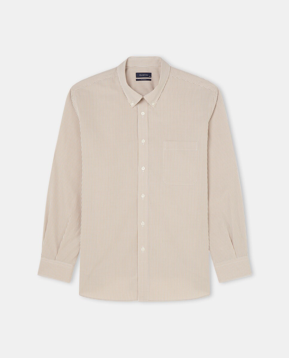 Chemise popeline carreaux vichy