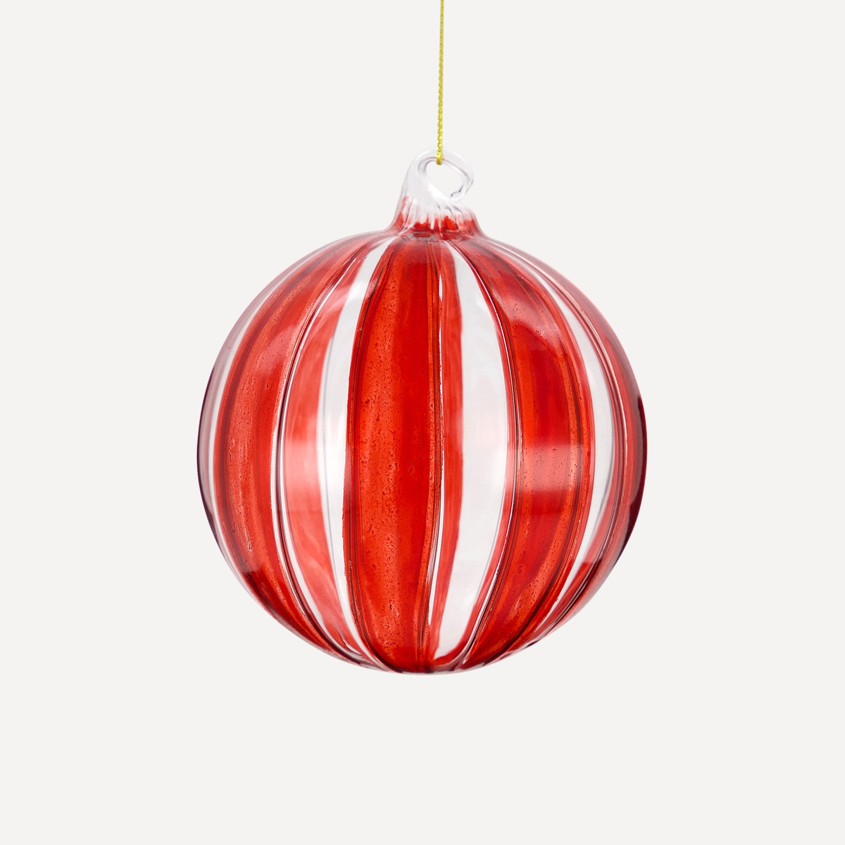 Bola de Cristal com Riscas Vermelhas Vermelho-1