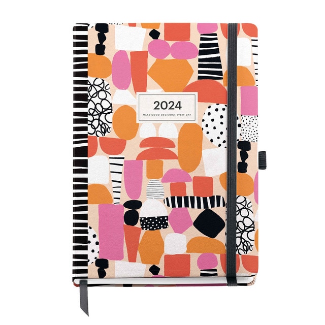 Agenda Semainier De Poche Miquelrius 2026 - 105x74 Mm, Couverture Similicuir Rose, Fermeture élastique, Trilingue - 10