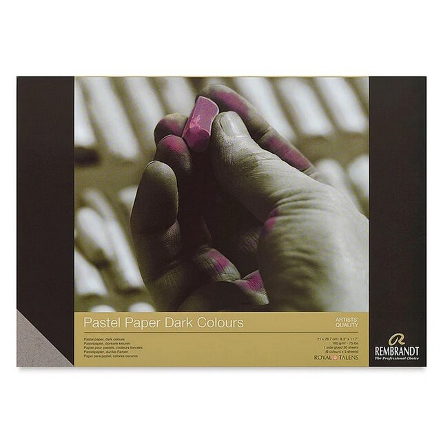 Imagem 0 de Bloco de Papel para Pastel A4 Cores Escuras