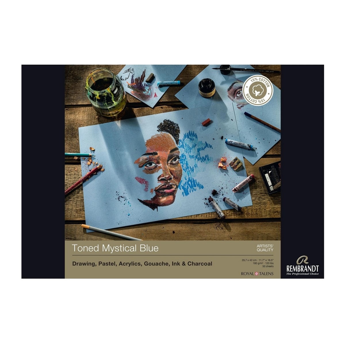 Imagem 0 de Papel Multitécnica Mystical Blue A3