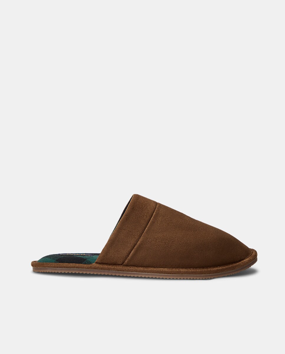 Chaussons ou Klarence avec logo et semelle en caoutchouc