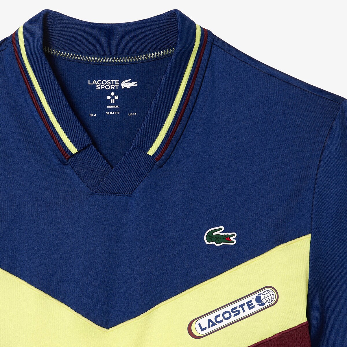 Polo de Homem Daniil Medvedev Azul-marinho / Vermelho-4