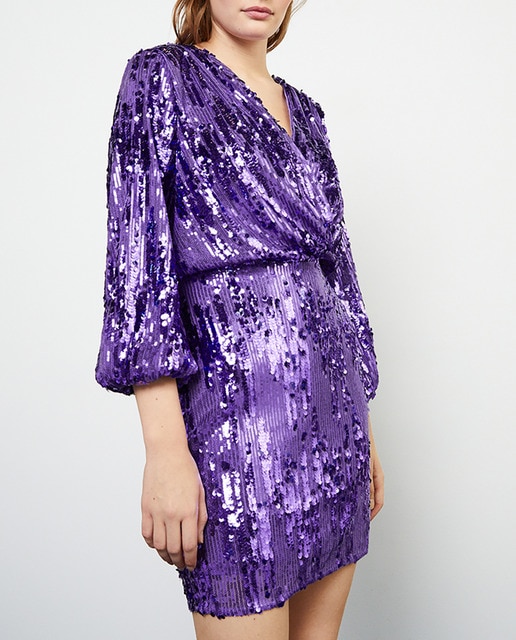 Imagen 0 de Vestido corto de lentejuelas