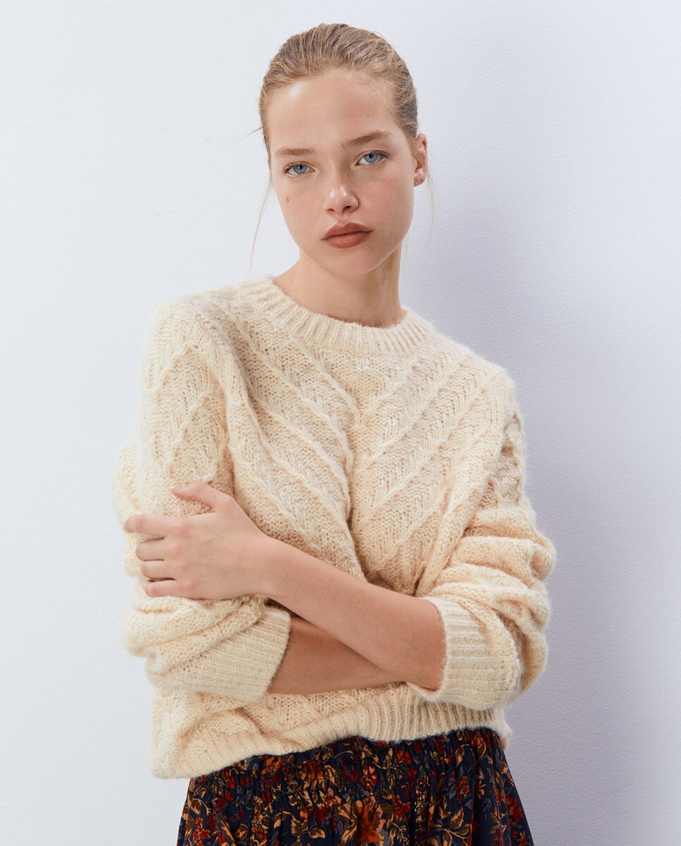 Pull col rond diagonales