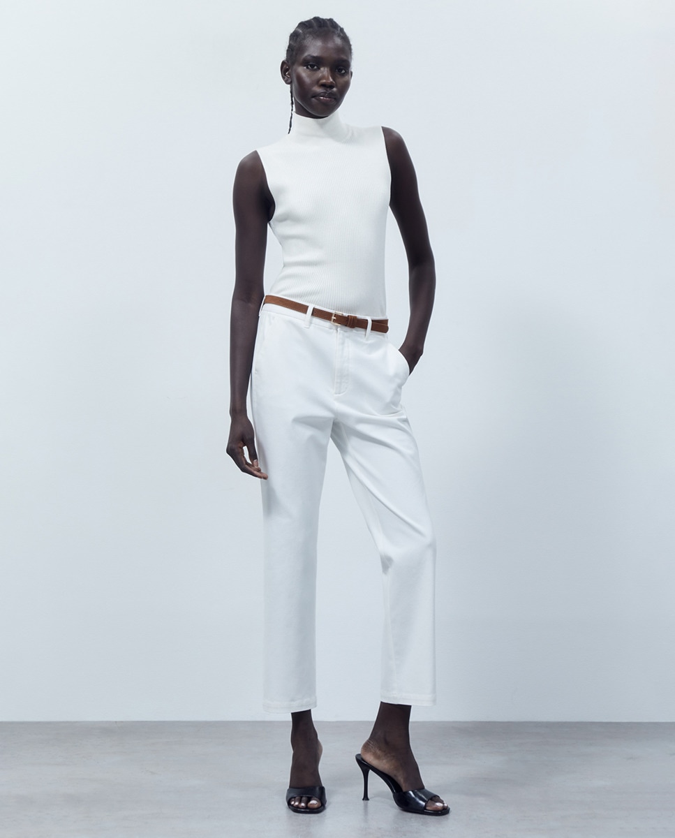 Pantalon chino ceinture