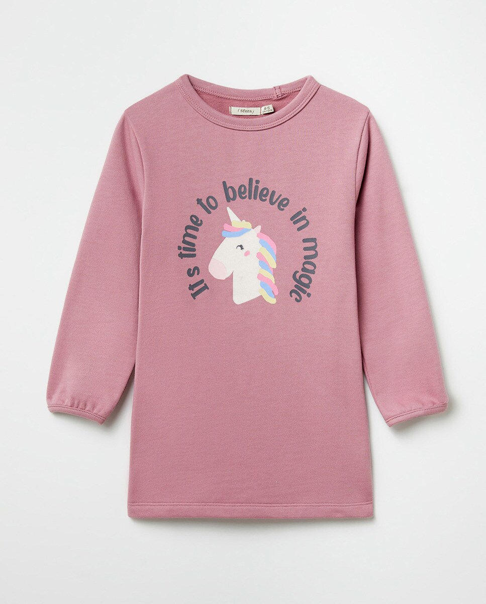 Robe terry licorne