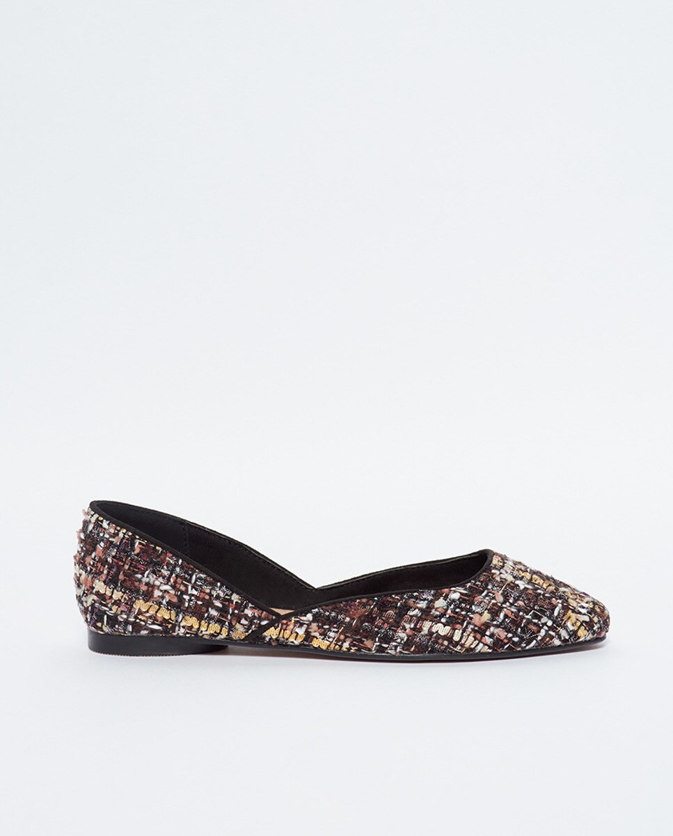 Ballerines tweed