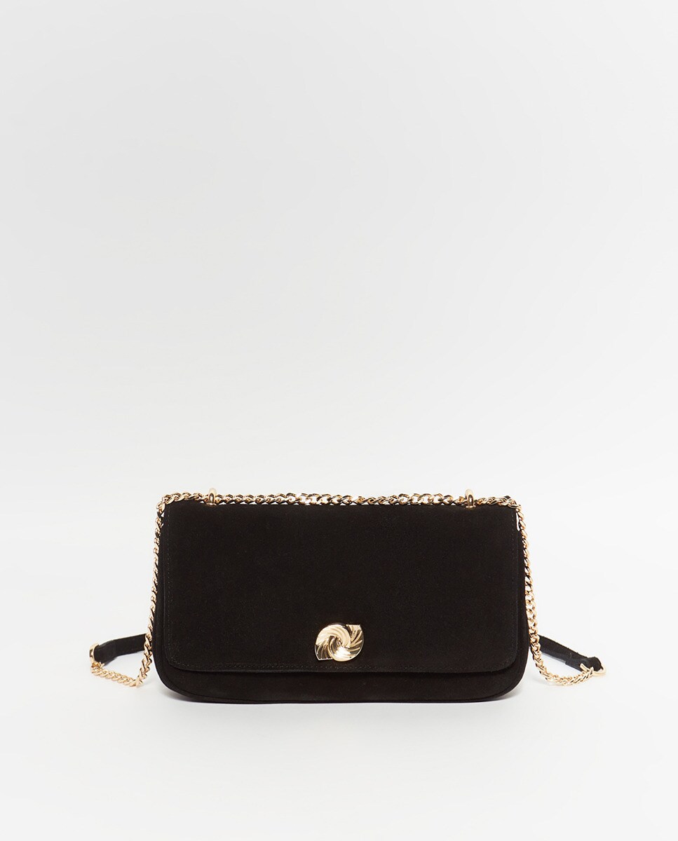 Sac à bandoulière cuir fermoir aimanté