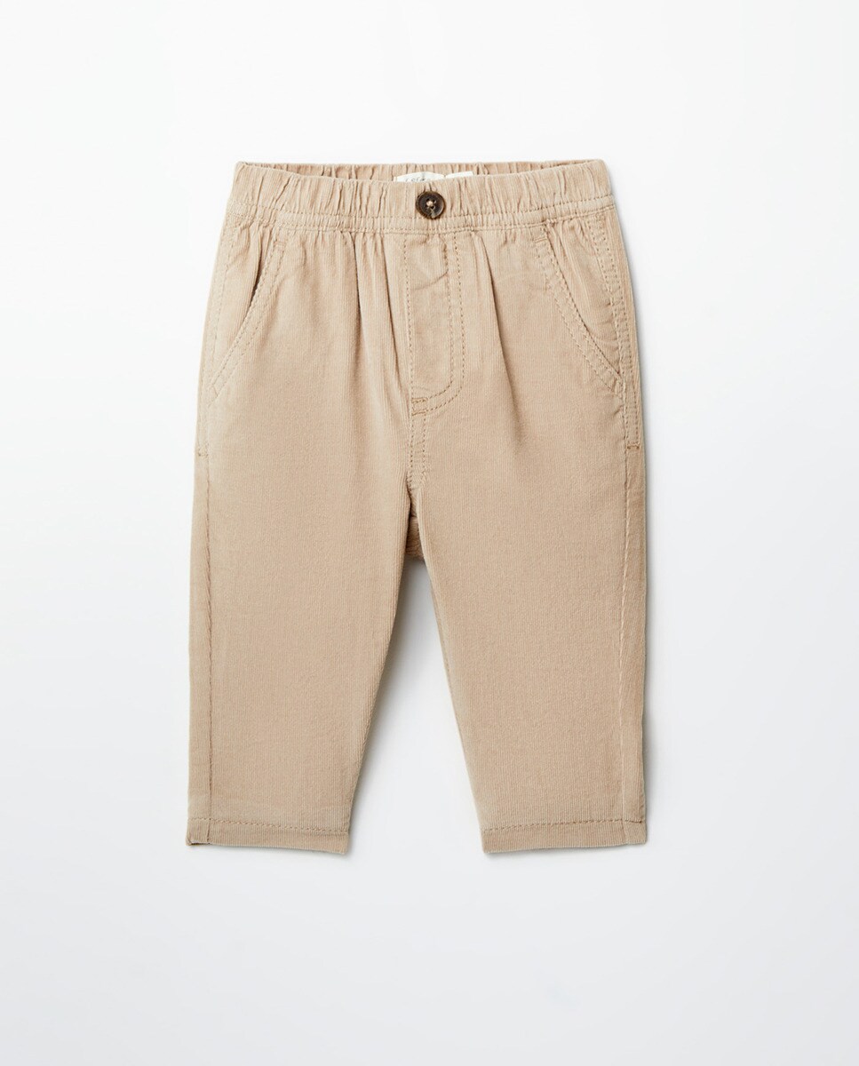 Pantalon côtelé doublé