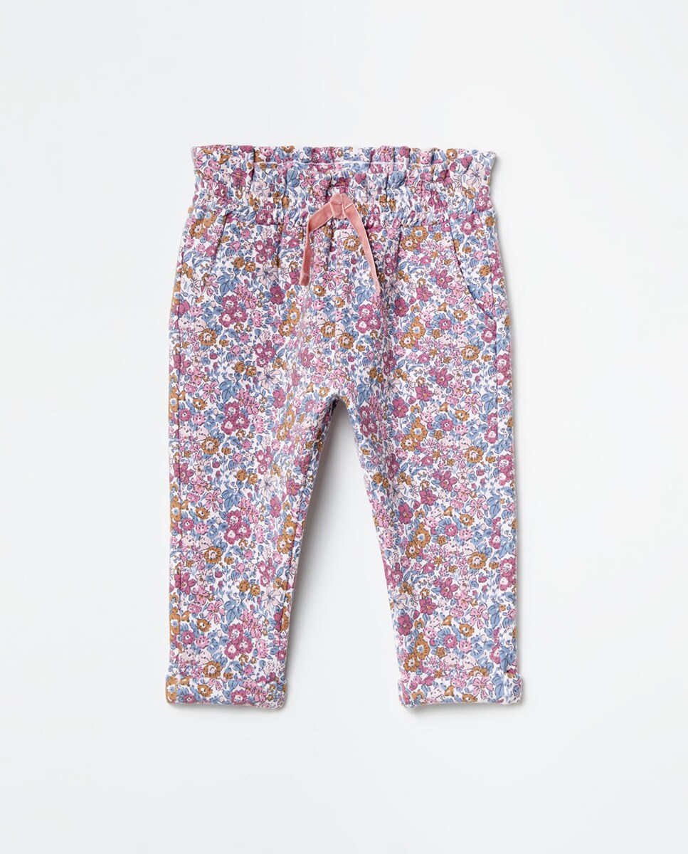 Pantalon fleurs