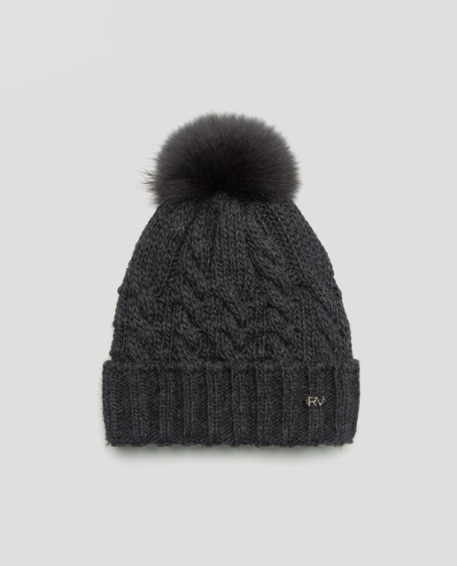 Imagen 0 de Gorro de mujer de punto con diseño de ochos