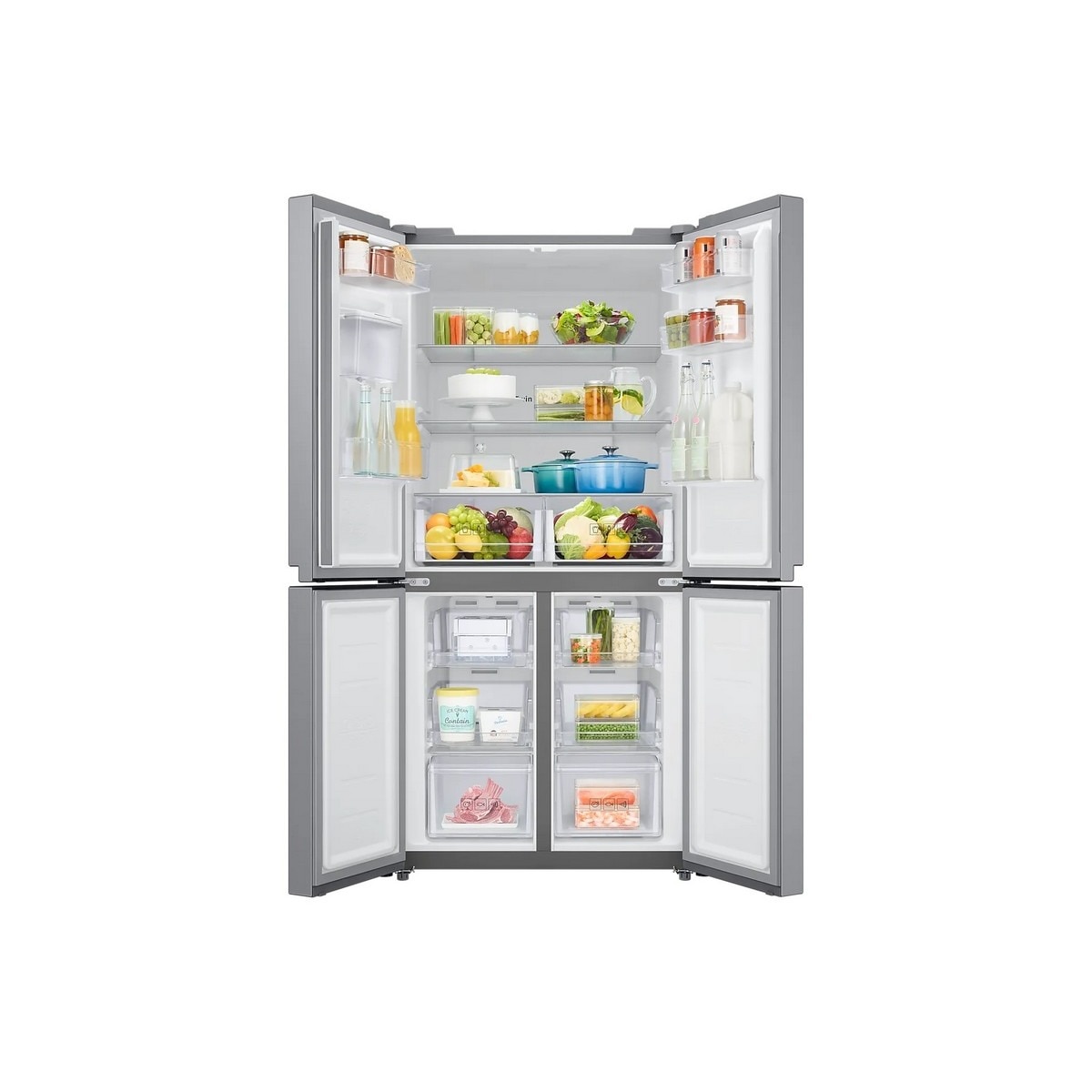 Frigorífico Americano Samsung de 4 Portas RF48A401EM9 No Frost com Depósito Água e de  179 cm - Cinza Mate Inox-7