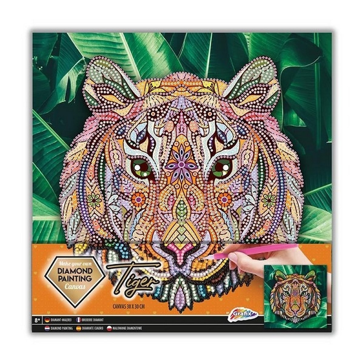 Imagem 0 de Pintura com Diamantes Tigre 30x30cm