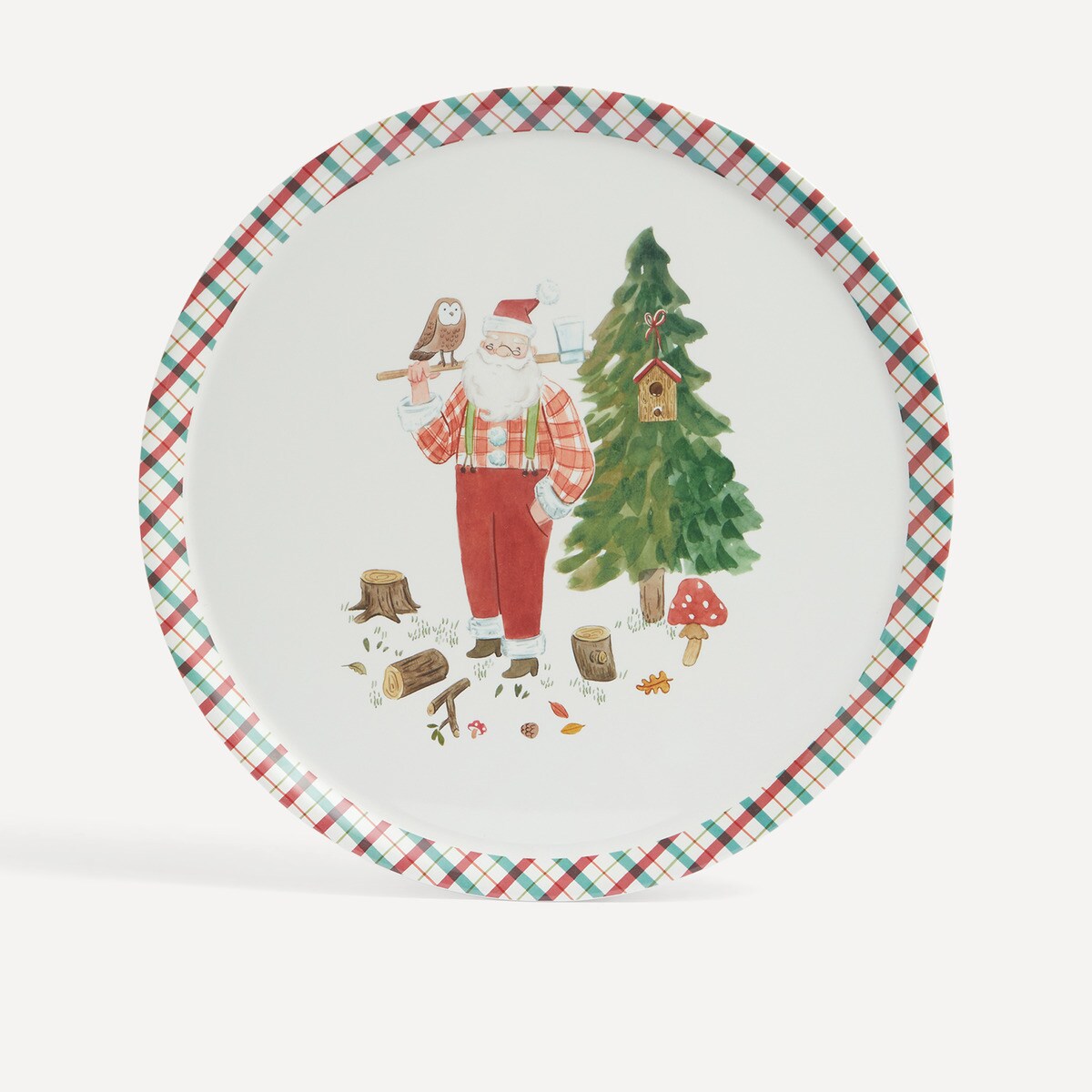 Plat rond Happy Noël