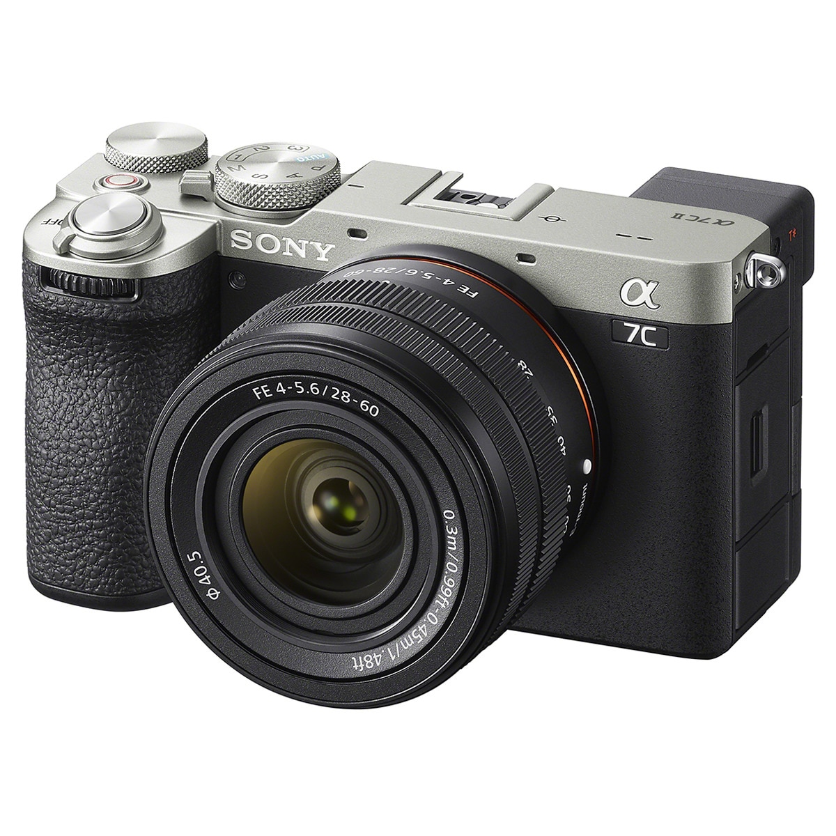 Sony Alpha 7CII cámara Evil Full Frame objetivo zoom de 28-60 mm, sensor CMOS Exmor R Bionz XR y enfoque automático híbrido rápido (ILCE7CM2LS.CEC) Plata-2