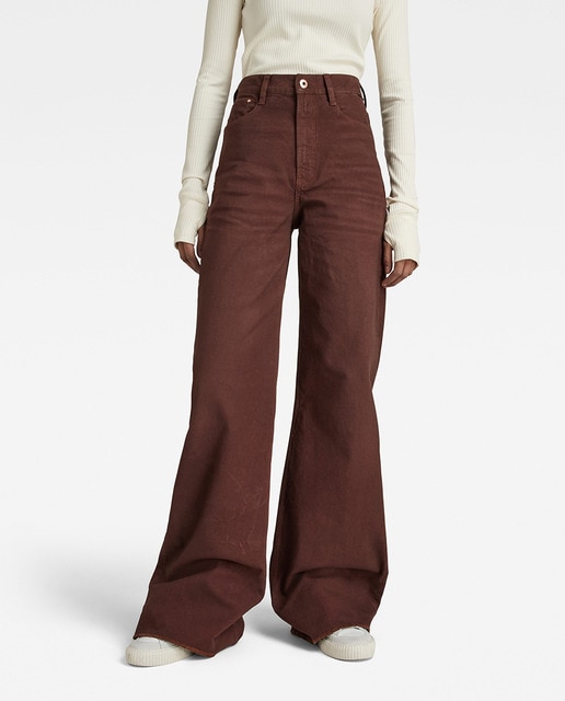 Imagen 0 de Pantalones de mujer Deck de talle muy alto y pernera ancha