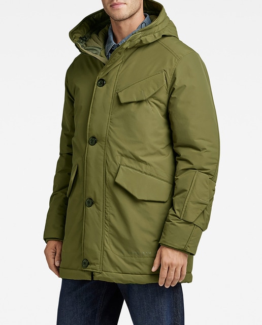 Imagen 0 de Parka de hombre Vodan con capucha, cierre de cremallera y bolsillos amplios