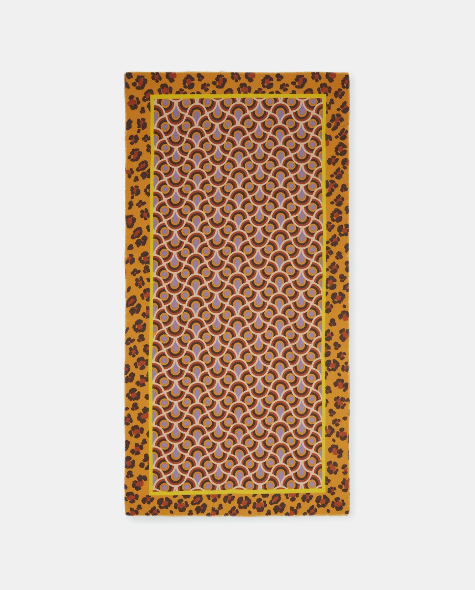 Foulard à imprimé géométrique