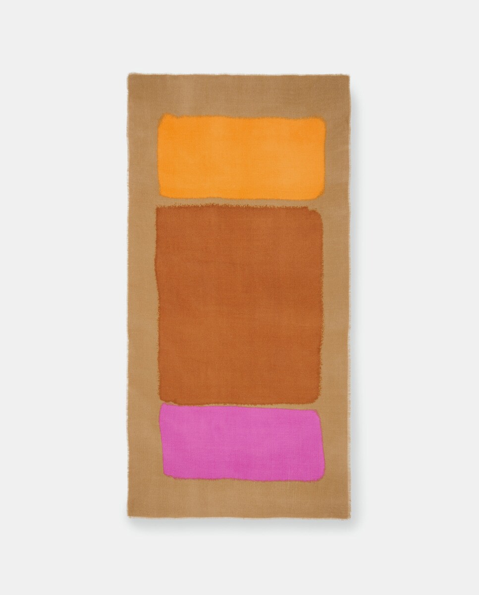 Foulard color block et