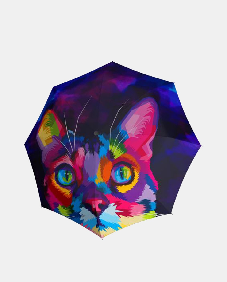 Parapluie long automatique original Art Kitten