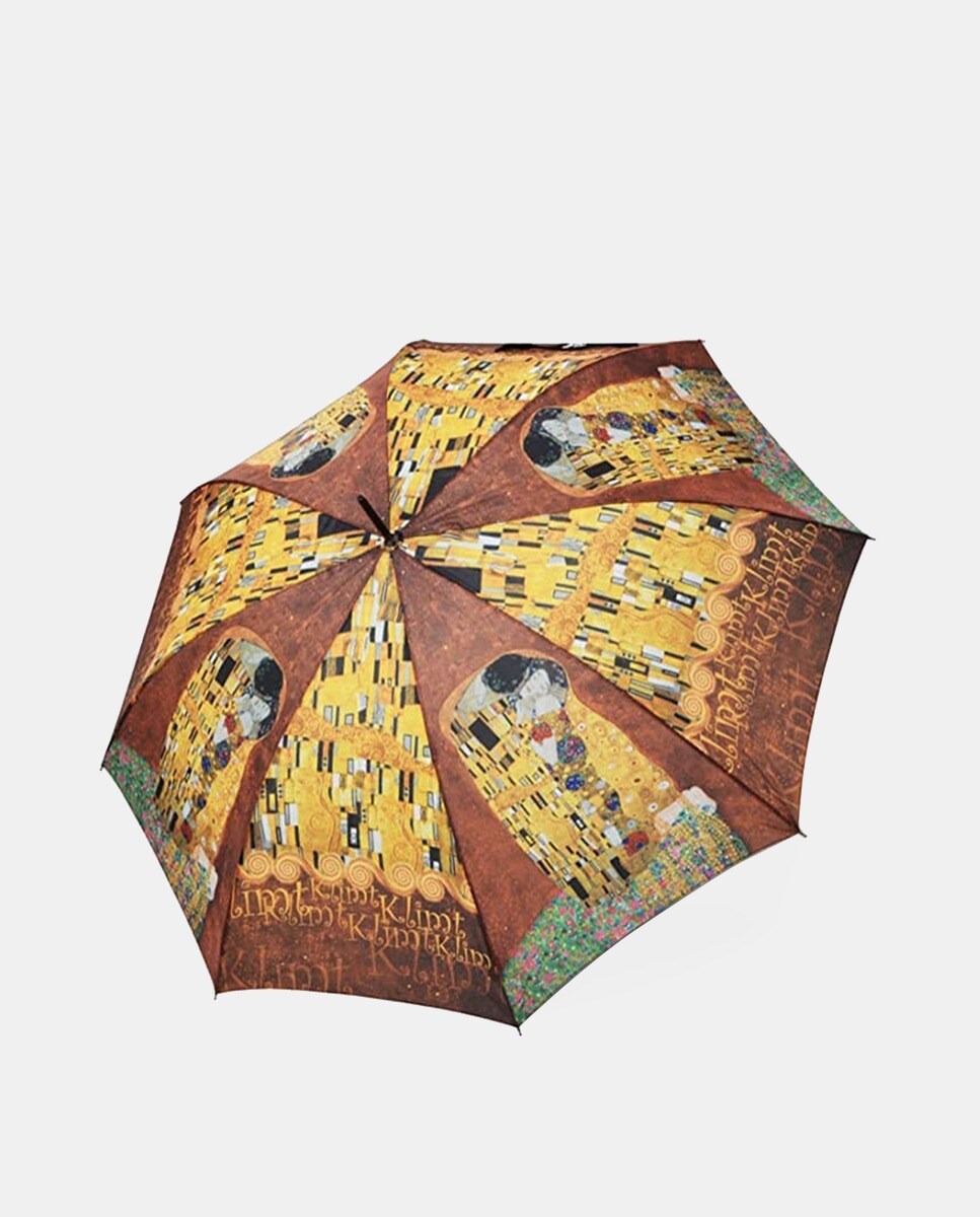 Parapluie long automatique original Art Le Baiser de Klimt