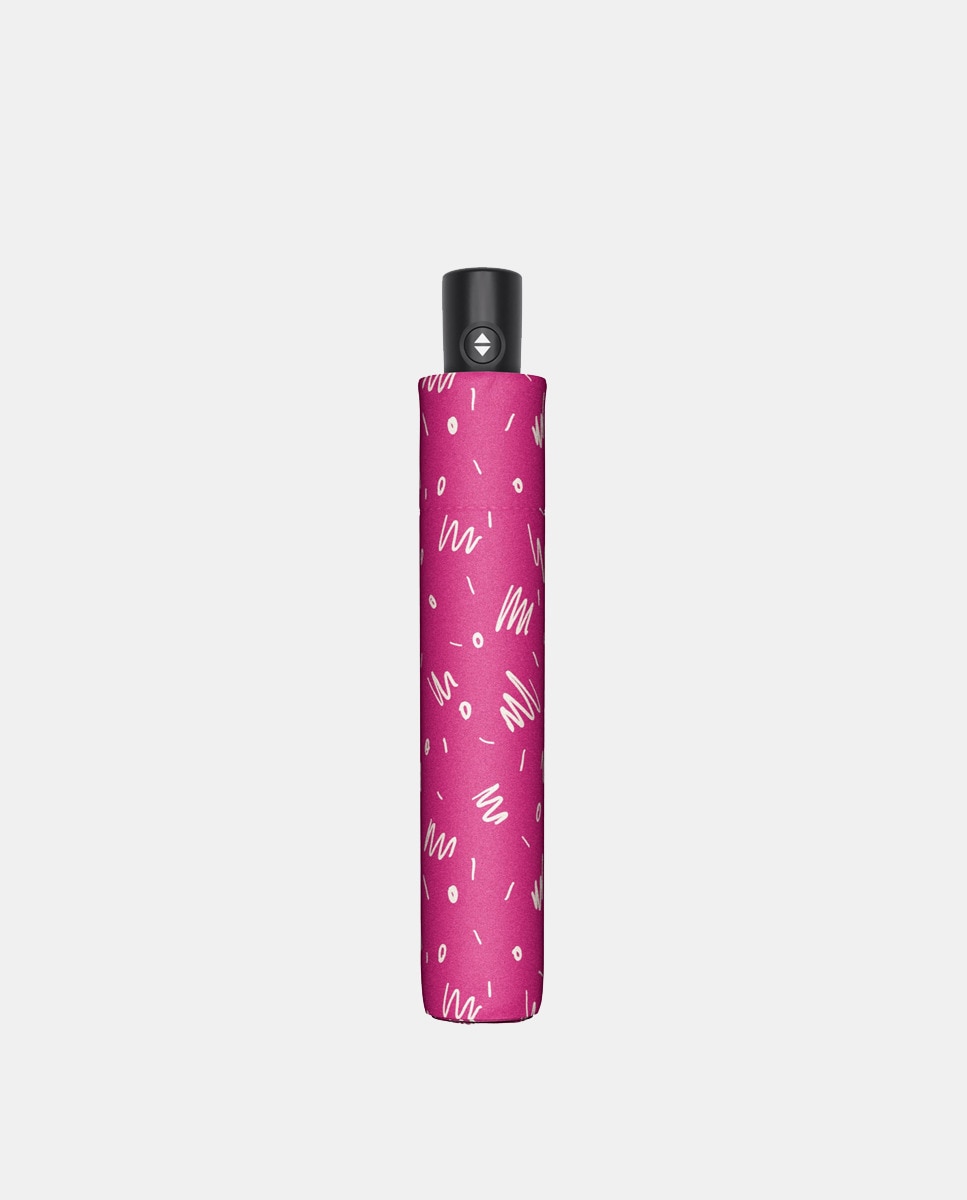 Guarda-Chuva Ligeiro Automático com Estampados - Fúcsia Fúcsia-2