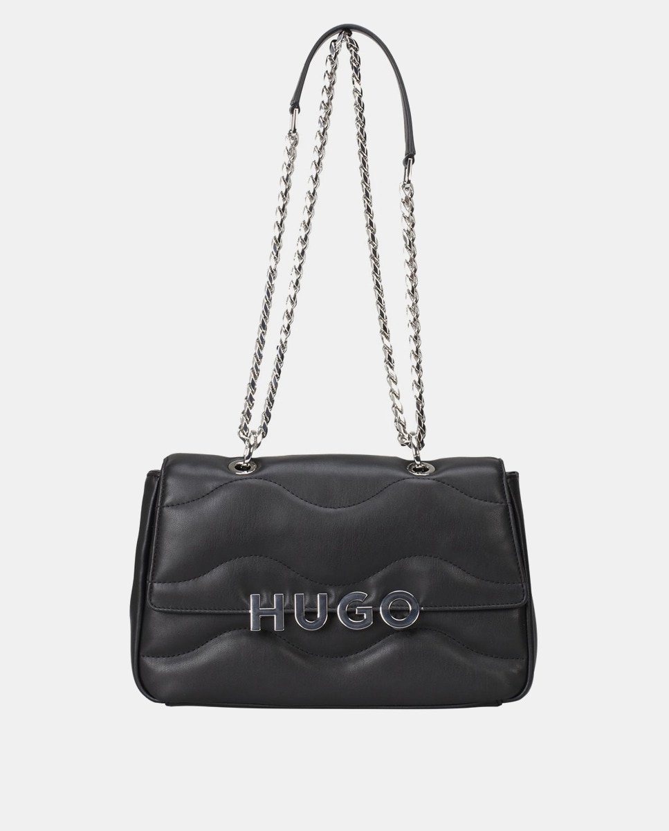 Sac porté épaule matelassé avec chaîne en guise d'anse