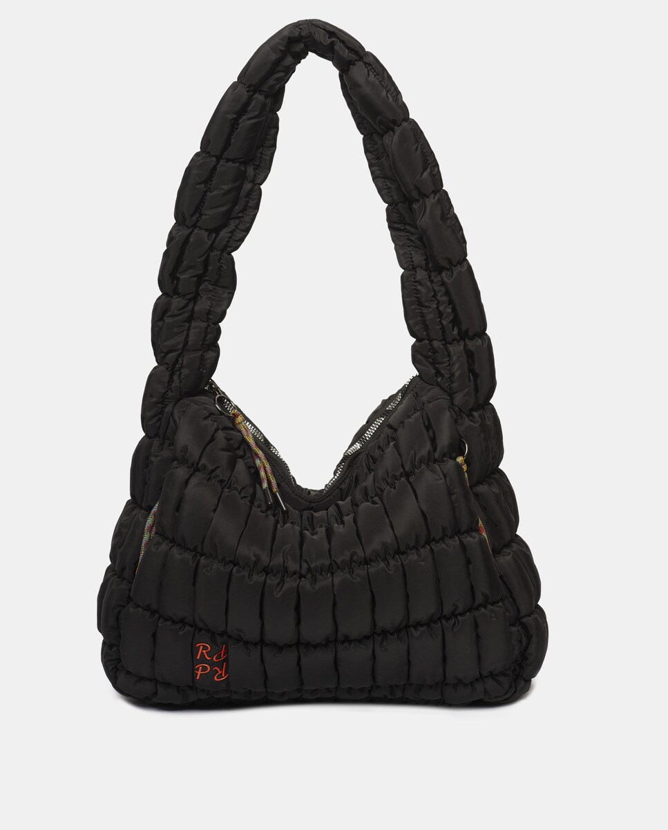 Grand sac hobo matelassé zippé