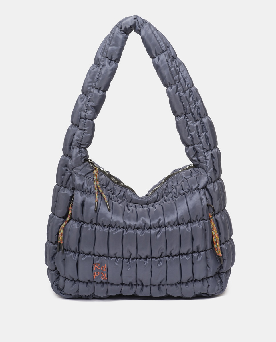 Grand sac hobo matelassé zippé