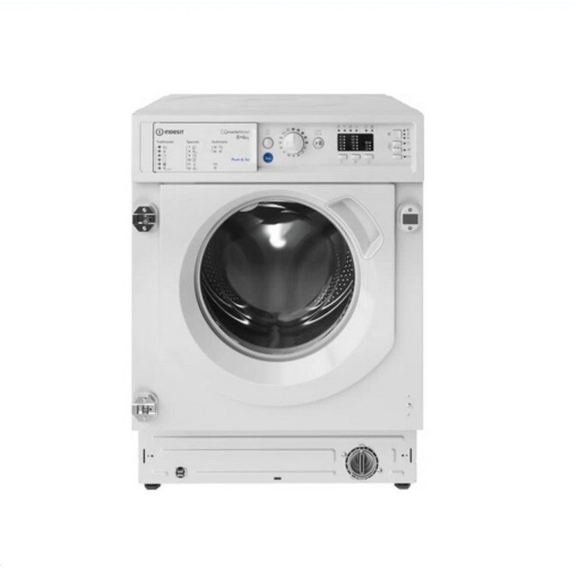 Imagem 0 de Máquina de Lavar e Secar Roupa Encastrável Indesit BI WDIL 861485 Carga Frontal de 8/6 Kg e 1400 rpm - Branco