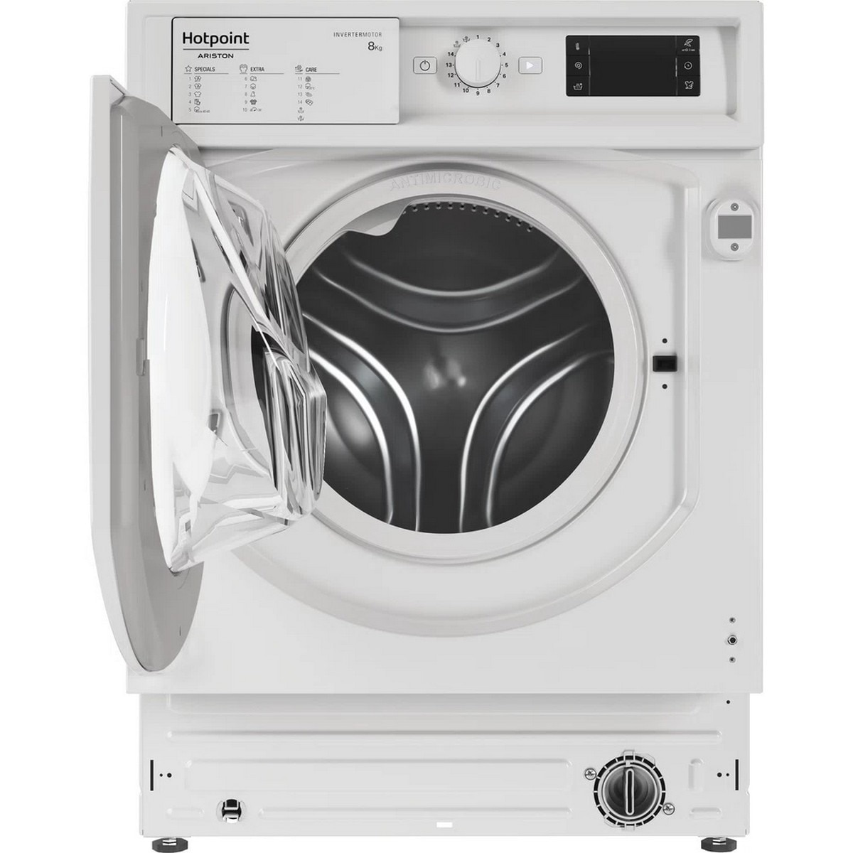 Máquina de Lavar Roupa Encastrável Hotpoint BI WMHG 81485 E Carga Frontal de 8 Kg e 1400 rpm - Branco Branco-3