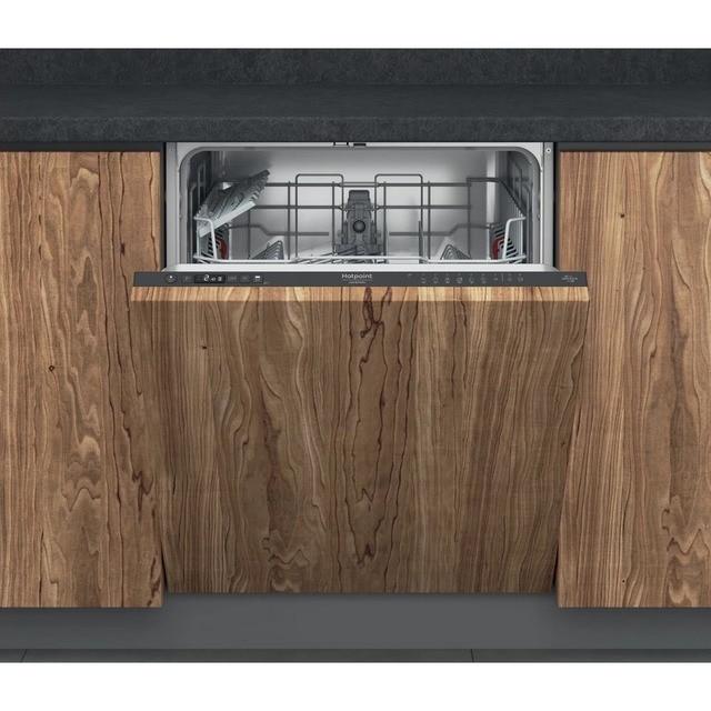 Imagem 0 de Máquina de Lavar Loiça Encastrável Hotpoint H2I HD526 A de 14 Conjuntos e 60 cm - Painel Preto