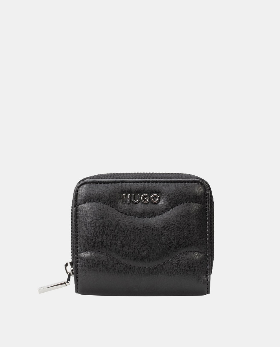 Pochette moyenne Lizzie zippée matelassée avec logo ton sur ton