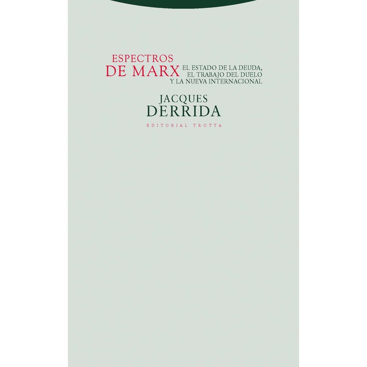 Imagem 0 de Espectros de Marx: El Estado de la deuda, el trabajo del duelo y la nueva internacional (Capa mole)