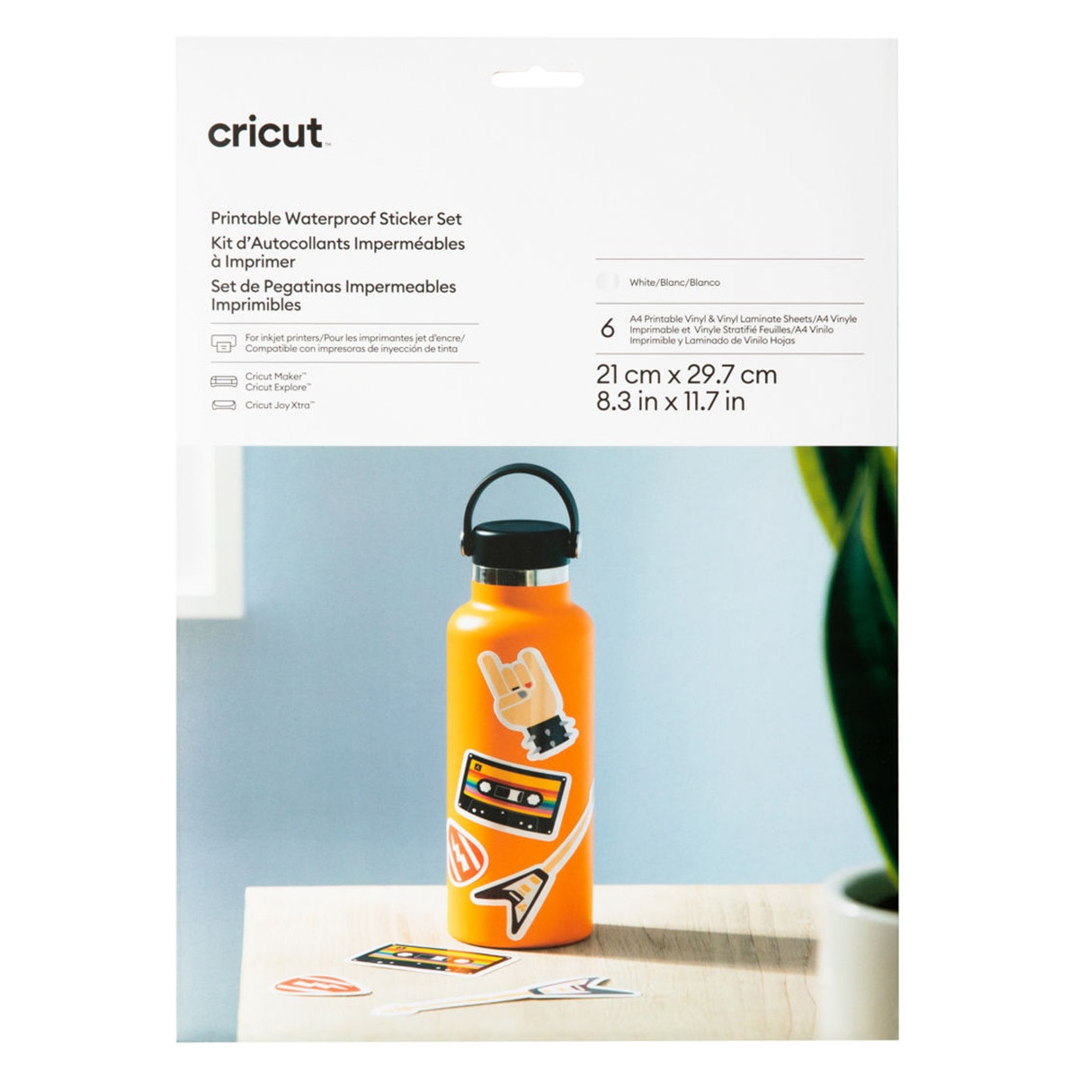 Kit vinilos imprimibles blancos Cricut 6 + 6 Hojas para Joy Xtra 1