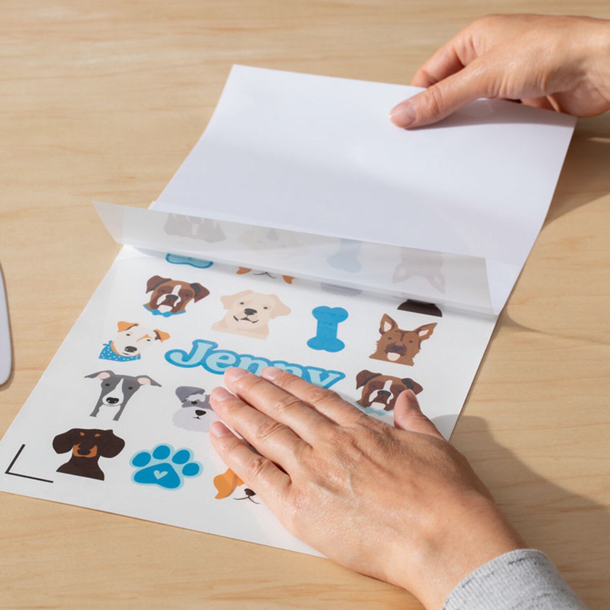 Kit vinilos imprimibles blancos Cricut 6 + 6 Hojas para Joy Xtra 5