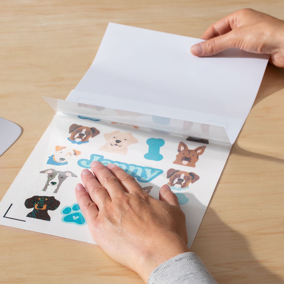 Kit vinilos imprimibles blancos / holográficos Cricut 5 + 5 Hojas para Joy Xtra 3