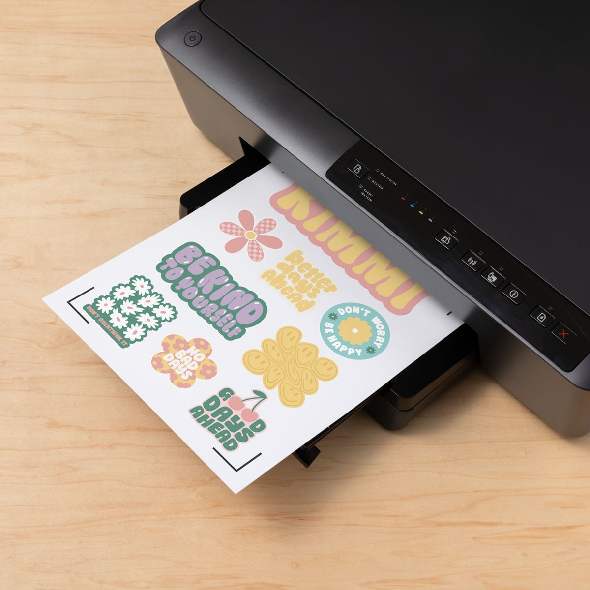 Papel adhesivo imprimble blanco Cricut 8 Hojas para Joy Xtra 2