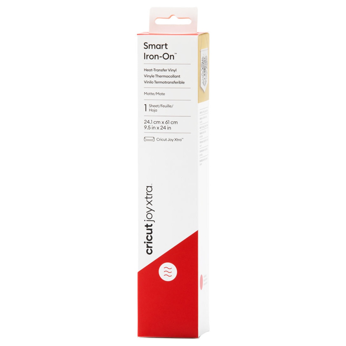 Vinil Termoadesivo Cricut Iron On Smart Vermelho Rolo 61 cm para Joy Xtra Vermelho-1
