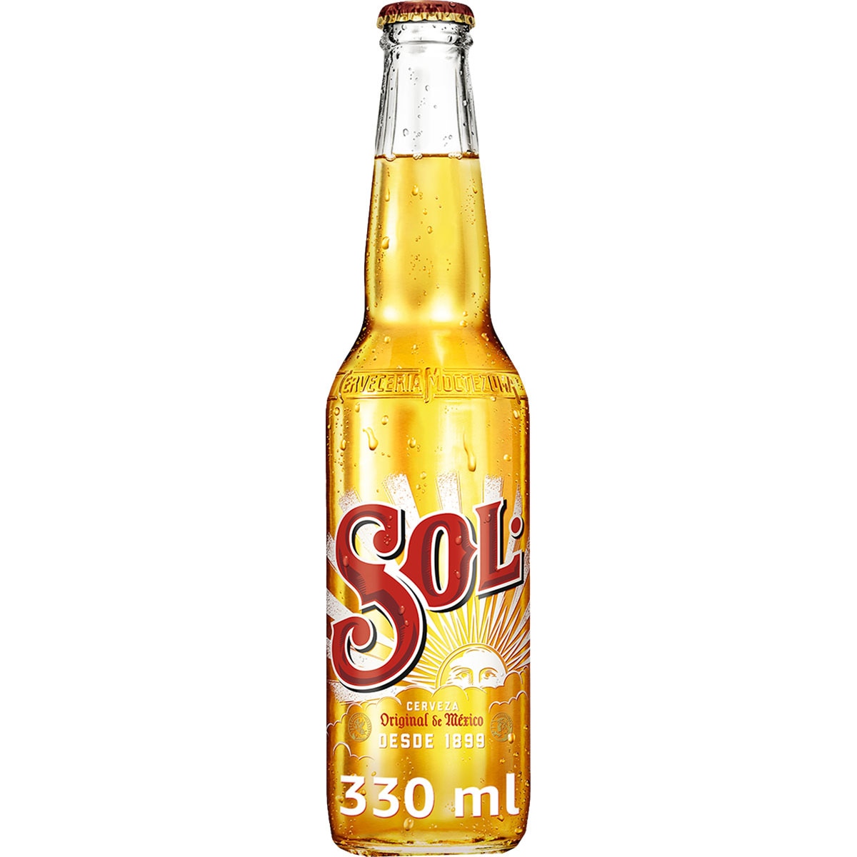 cerveza rubia mejicana botella 33 cl