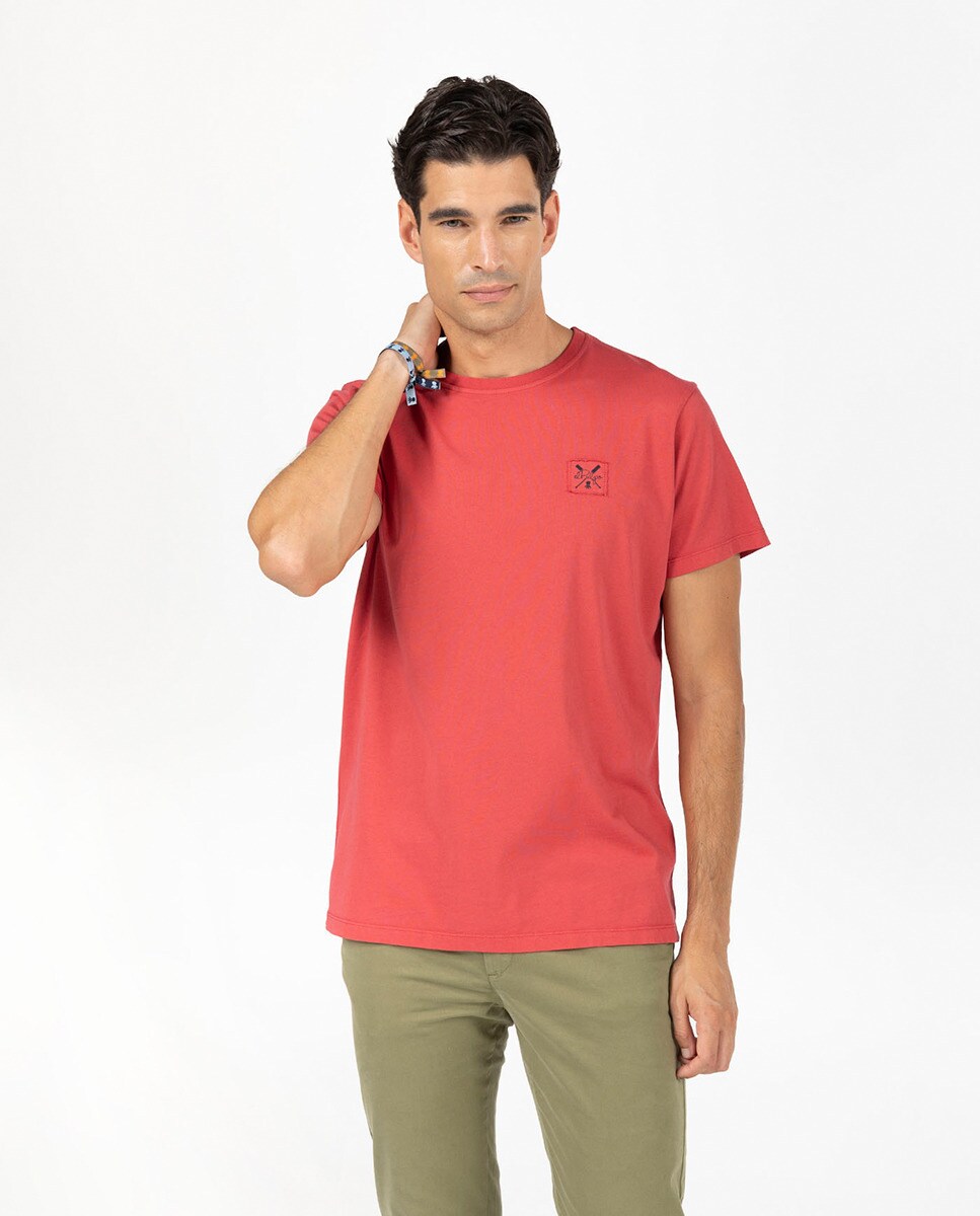 Tshirt manches courtes basic tissu délavé