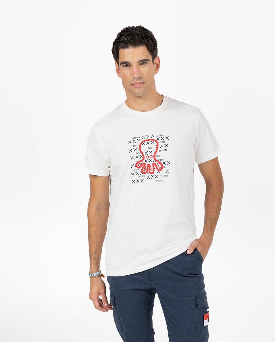 Tshirt manches courtes avec motif