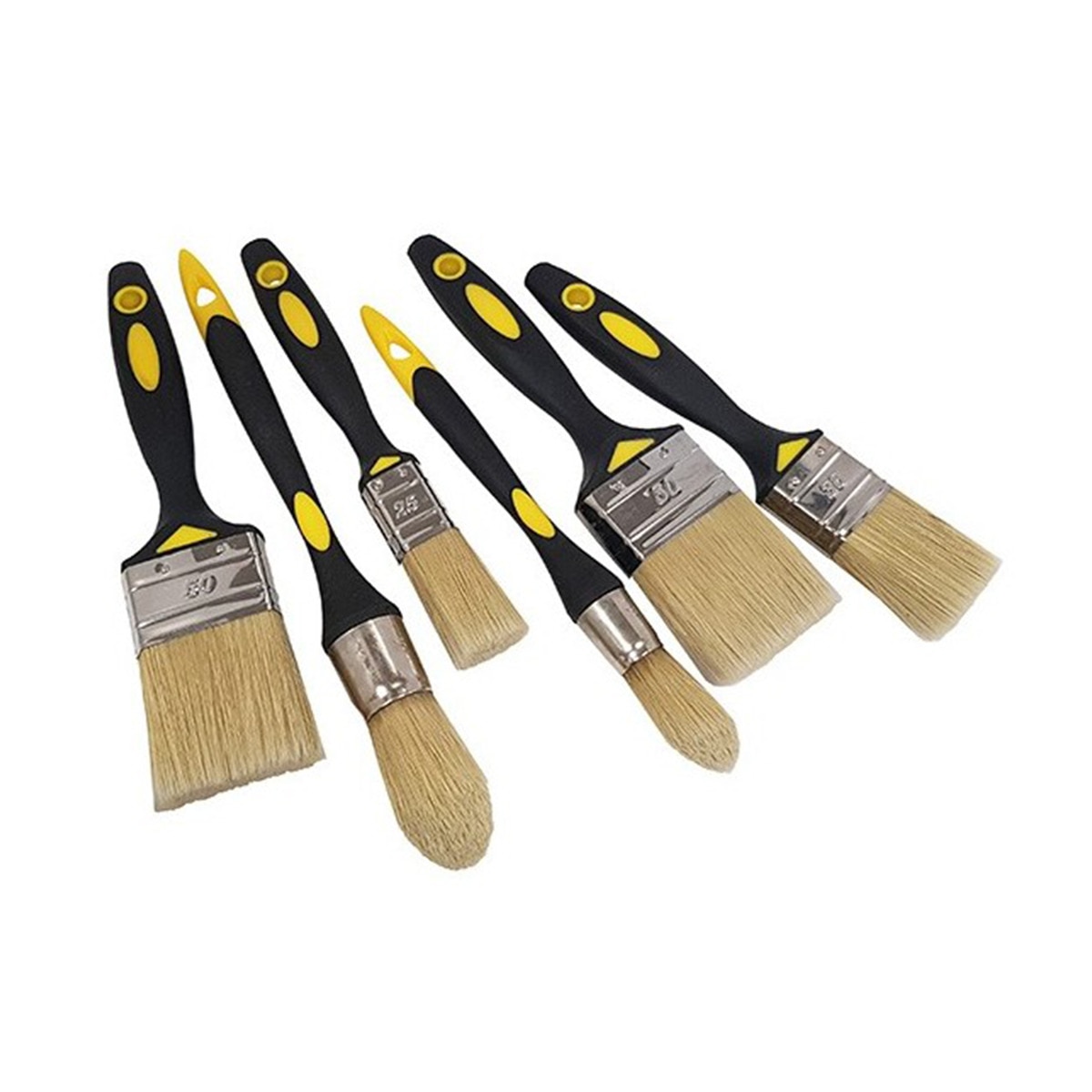 Kit 6 Paletinas Soft Touch Amarillo / Negro-1