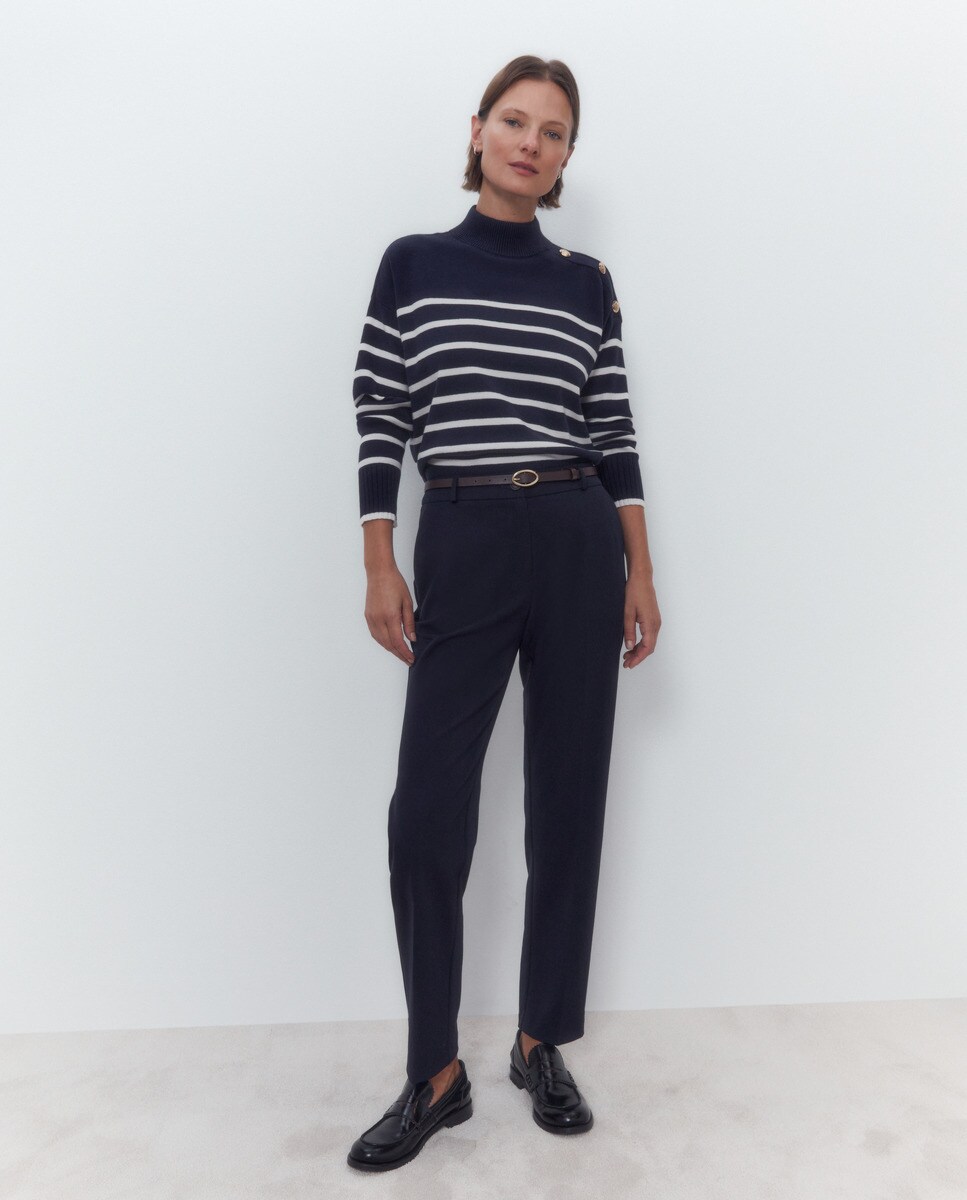 Pull en maille à motif