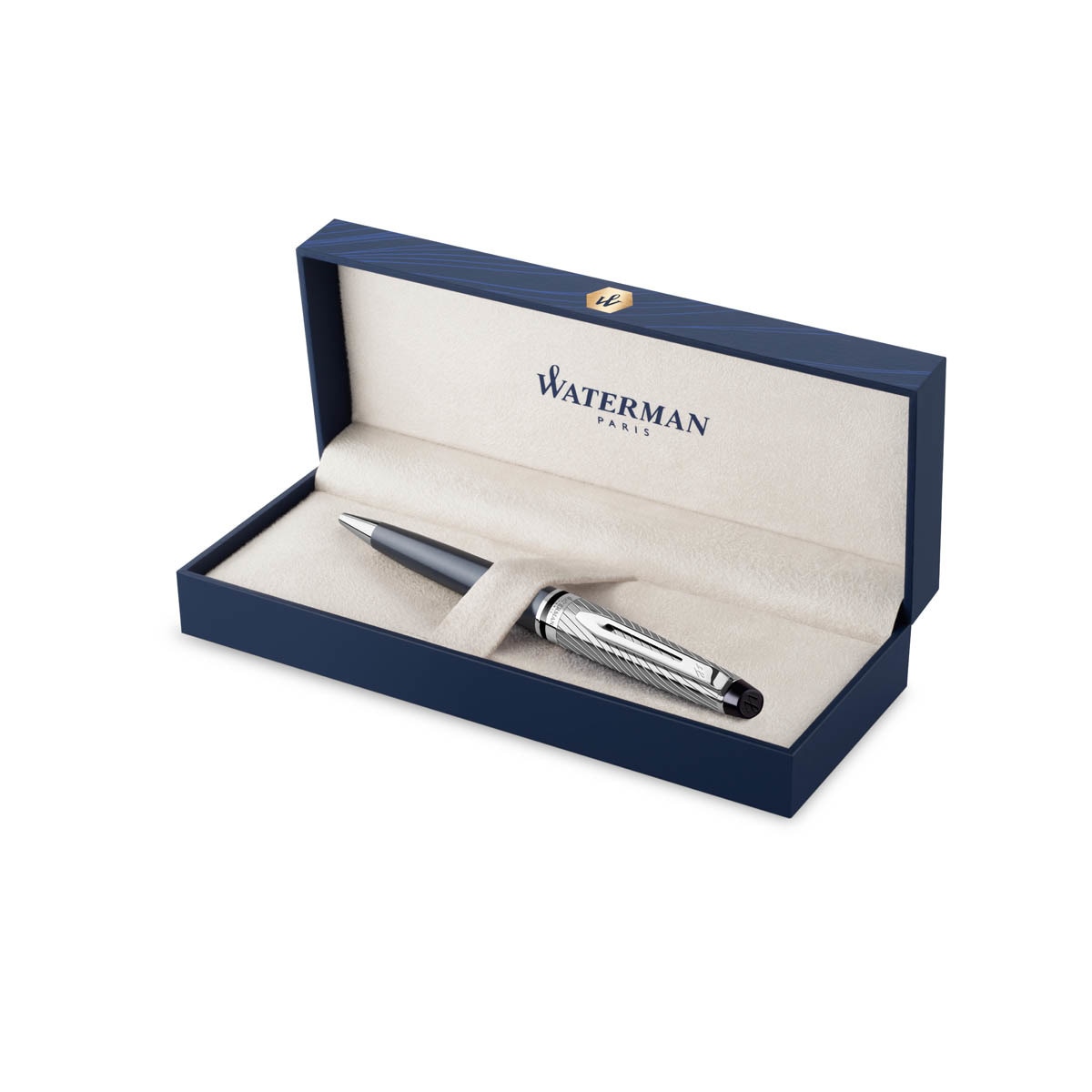 Caneta Esferográfica Expert Deluxe - Cinzento Cinzento-3