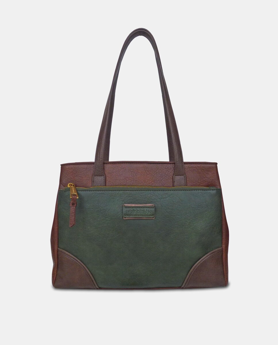 Grand sac cabas foncé zippé