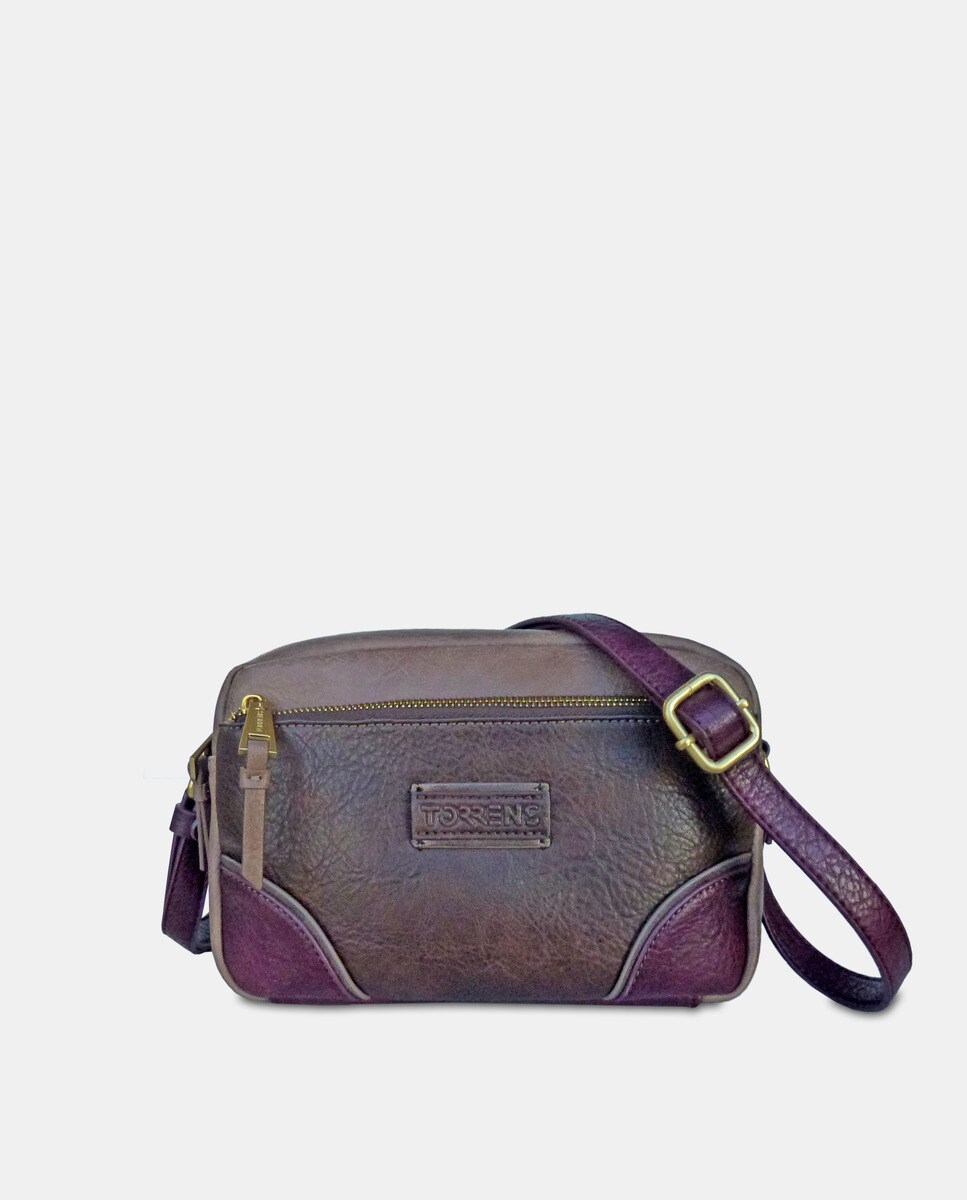 Petit sac à bandoulière foncé zippé