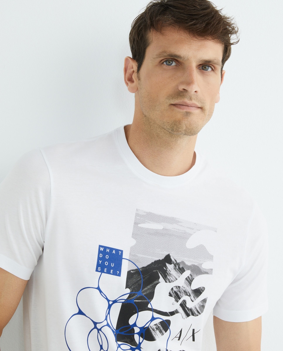 Tshirt regular fit avec imprimé paysage