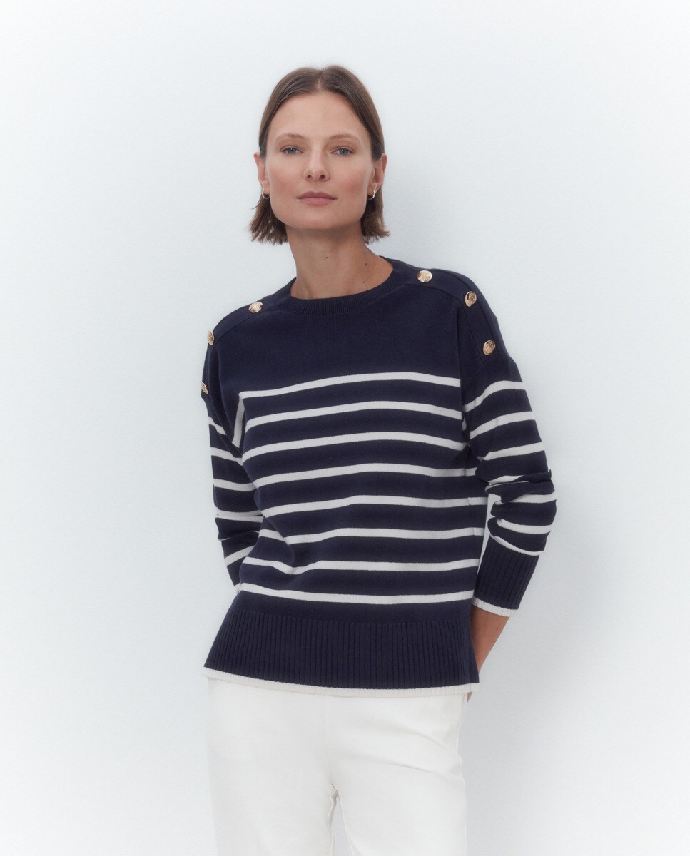 Pull en maille à motif